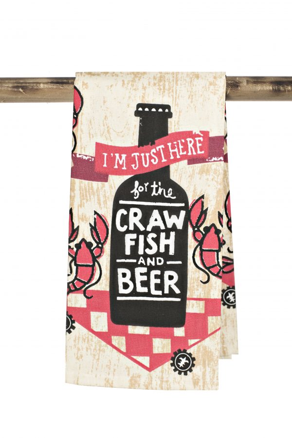 Here For the Crawfish and Beer! Towel