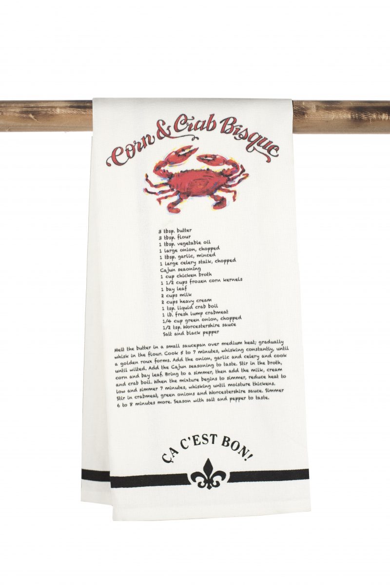 Ca Cést Bon! Corn & Crab Recipe Towel