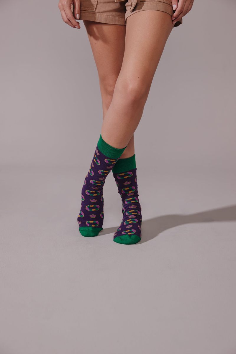 Mardi Gras King Cake Socks - Image 2