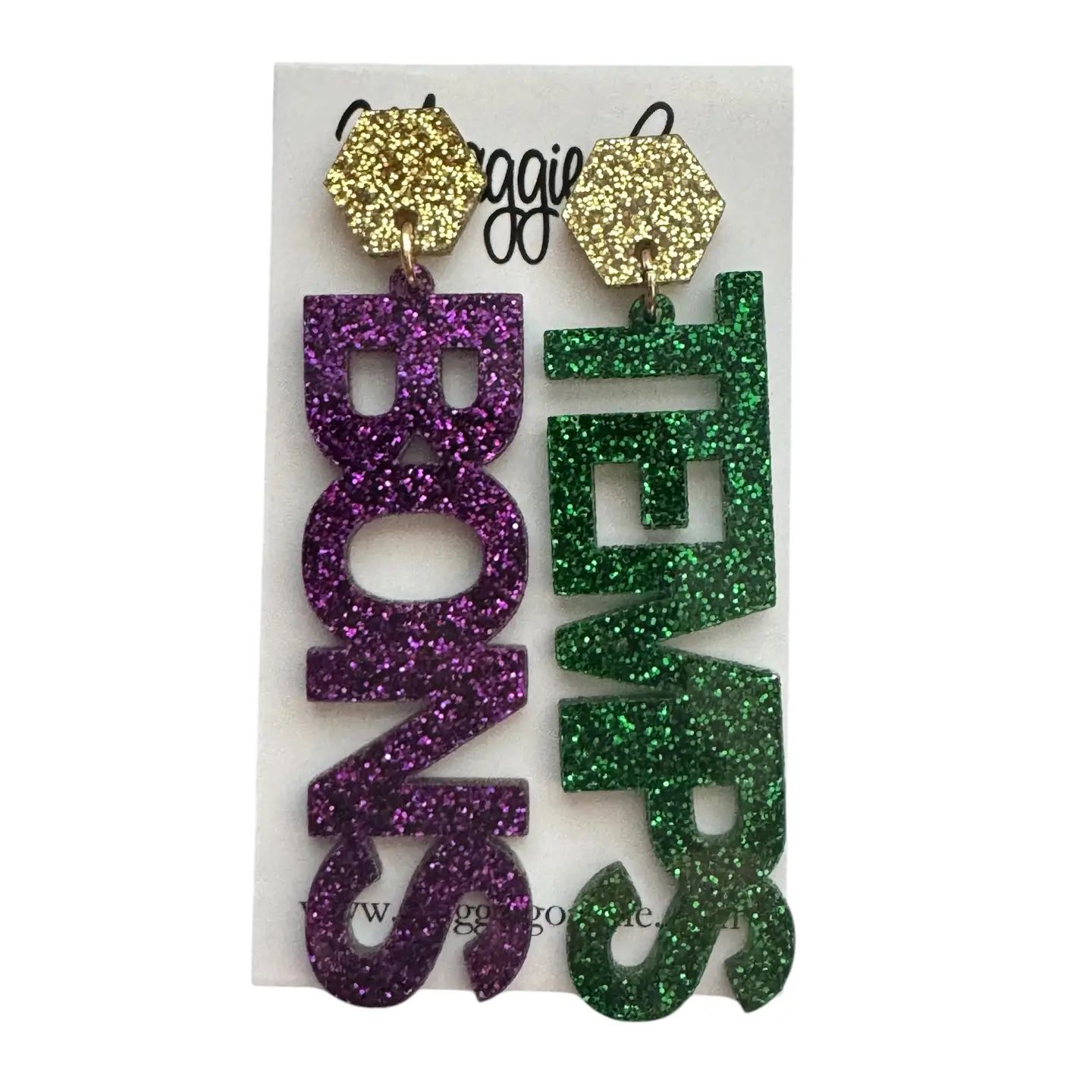 Bon Temps Mardi Gras Earrings