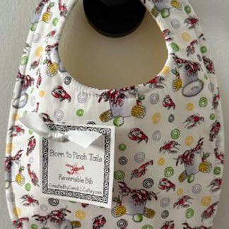 Born to PINCH TAILS Crawfish Baby Bib