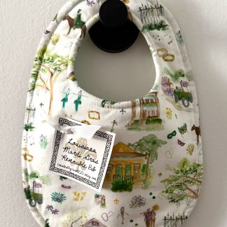 Mardi Gras Scenes Baby Bib