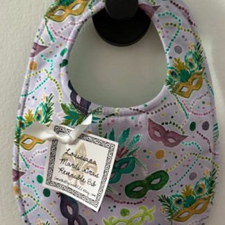 Mardi Gras Masks Baby Bib