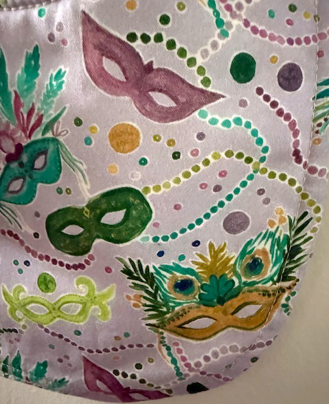 Mardi Gras Masks Baby Bib - Image 4