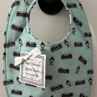 New Orleans Street Signs Baby Bib