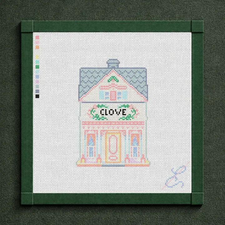 Clove House Needlepoint Canvas