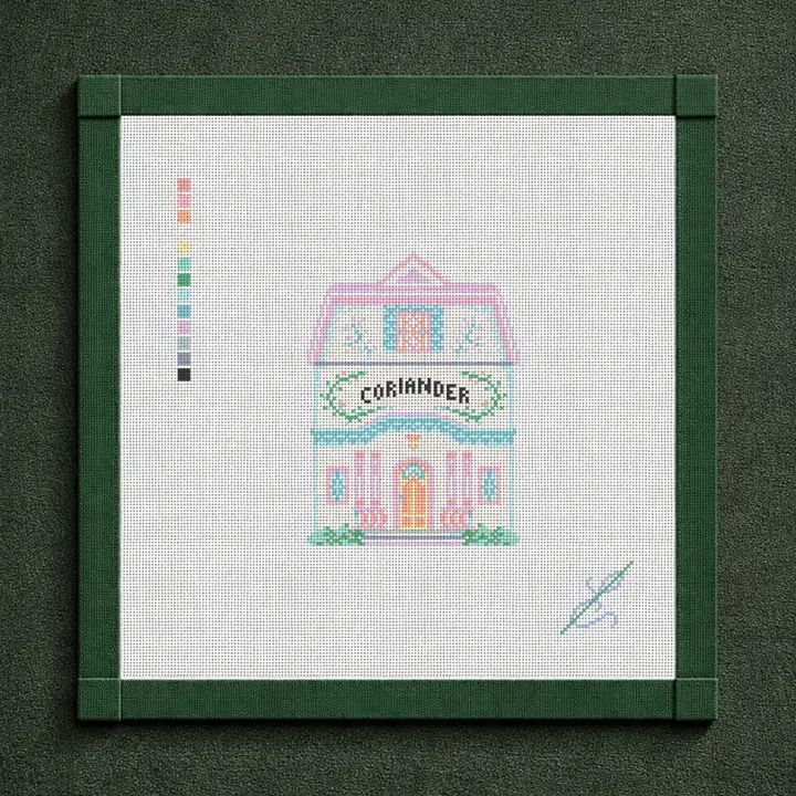 Coriander House Needlepoint Canvas