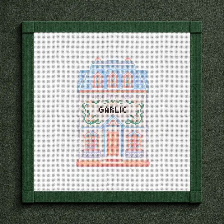 Garlic House Needlepoint Canvas