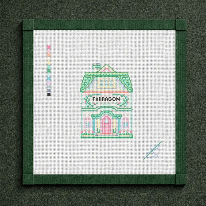 Tarragon Spice House Needlepoint Canvas