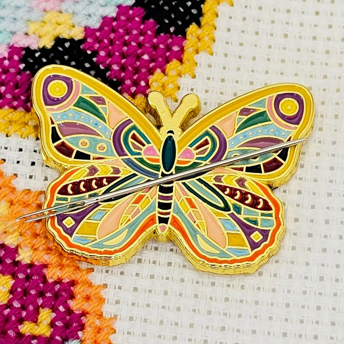 Mandela Butterfly Needle Minder