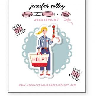 Needlepoint Girl Needle Minder