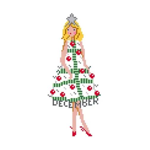 Girl for All Seasons Needlepoint Canvas