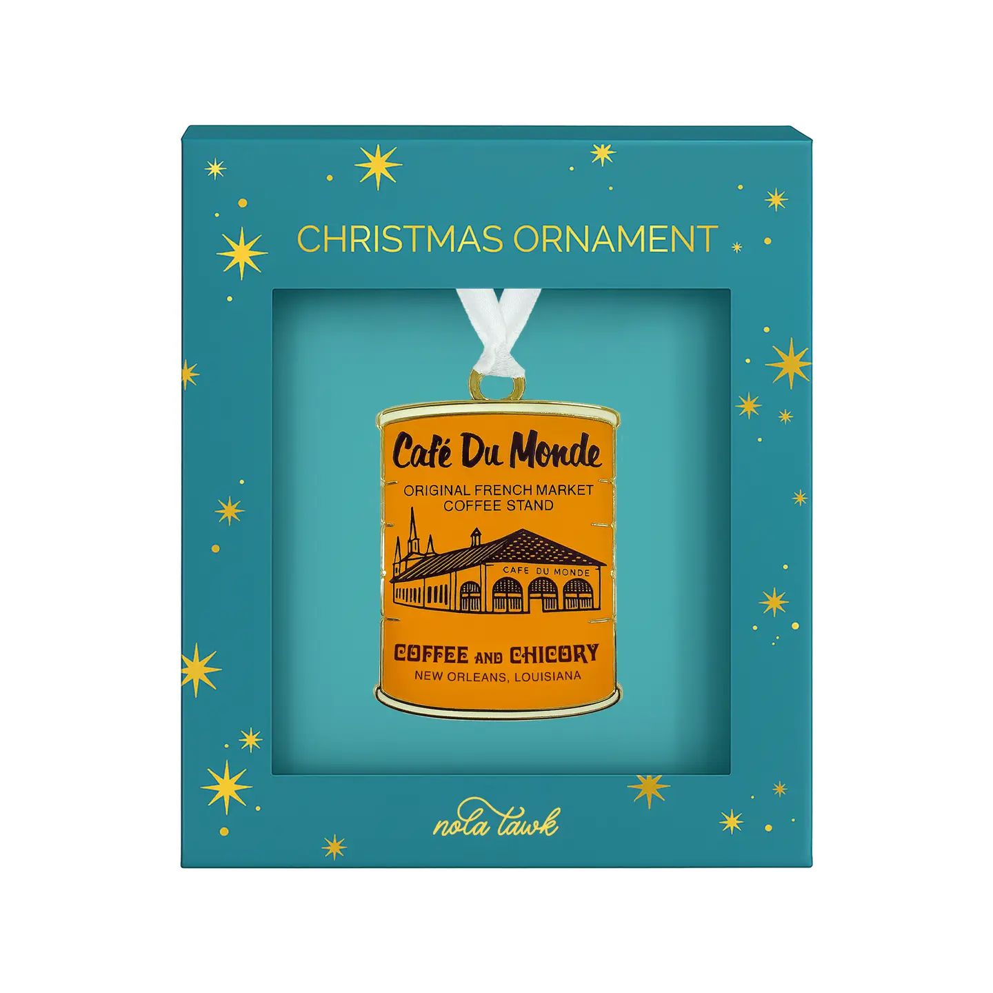 Cafe' du Monde Coffee Tin Enamel Ornament - Image 2