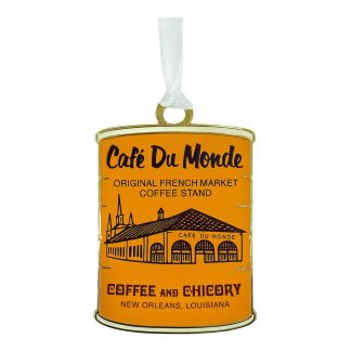 Cafe' du Monde Coffee Tin Enamel Ornament