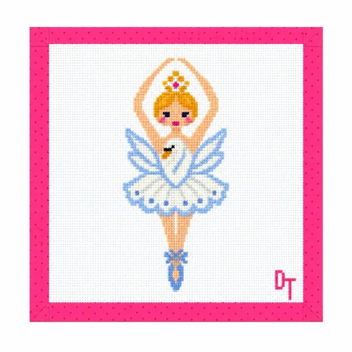 Swan Lake Ballerina Needlepoint Canvas
